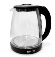 Електричний чайник BITEK BT-3110, з підсвічуванням, 2400W, 1.8L, Black
