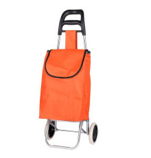 Сумка-тележка Большая для продуктов на колесах с ручкой SKK-02 50х30х18см Тачка Кравчучка Оранжевый