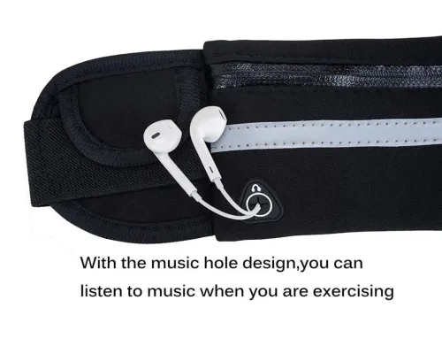 Поясная сумка для телефона водоотталкивающая спортивная Belt-Case черная Поясная сумка для телефона водоотталкивающая спортивная Belt-Case черная