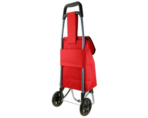 Складная сумка Большая тележка для покупок на колесах SKK-02 50х30х18см Красный Складная сумка Большая тележка для покупок на колесах SKK-02 50х30х18см Красный