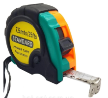 Рулетка гумова STANDART, 7,5м, Q48