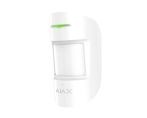 Бездротовий датчик руху і розбиття Ajax CombiProtect white