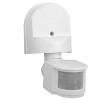 Датчик руху + сутінковий 1000W 220-240V IP44 180 градусів. 140x115x60мм. білий