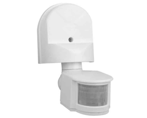 Датчик руху + сутінковий 1000W 220-240V IP44 180 градусів. 140x115x60мм. білий
