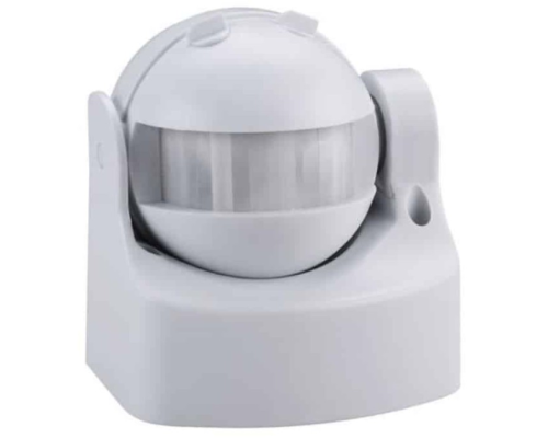 Датчик руху + сутінковий LINEA 1000W 220-240V IP44 180 градусів. 95х85х70мм білий