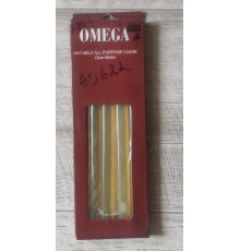 Распродажа Клей для клейпистолета Omega 11 мм прозрачный 5шт/уп