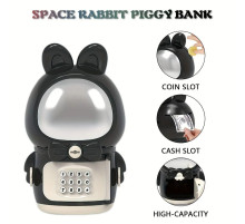 Скарбничка-зайчик сейф, космонавт SPACE RABBIT PIGGY BANK Скарбничка-зайчик сейф, космонавт SPACE RABBIT PIGGY BANK
