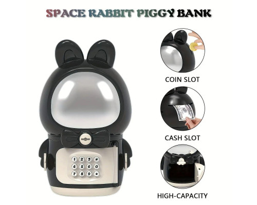 Скарбничка-зайчик сейф, космонавт SPACE RABBIT PIGGY BANK Скарбничка-зайчик сейф, космонавт SPACE RABBIT PIGGY BANK