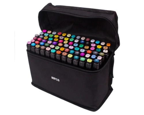 Маркеры TOUCH Sketch Marker Black 80 шт разноцветные + сумка Маркеры TOUCH Sketch Marker Black 80 шт разноцветные + сумка