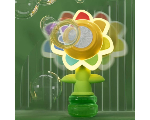Генератор мыльных пузырей в форме подсолнуха с подсветкой Seven COLOR FLOWER Генератор мыльных пузырей в форме подсолнуха с подсветкой Seven COLOR FLOWER