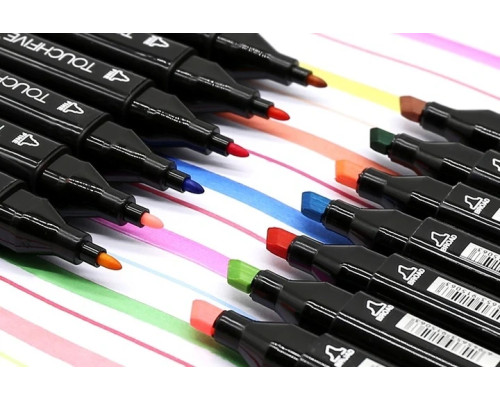 Маркеры TOUCH Sketch Marker Black 80 шт разноцветные + сумка Маркеры TOUCH Sketch Marker Black 80 шт разноцветные + сумка