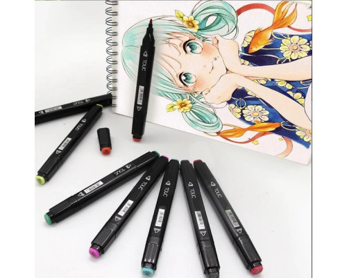 Маркеры TOUCH Sketch Marker Black 80 шт разноцветные + сумка Маркеры TOUCH Sketch Marker Black 80 шт разноцветные + сумка