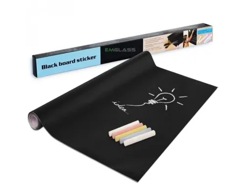Самоклеющаяся пленка для рисования мелом Black Board Sticker 60х100 см Самоклеющаяся пленка для рисования мелом Black Board Sticker 60х100 см