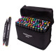 Маркеры TOUCH Sketch Marker Black 80 шт разноцветные + сумка