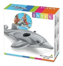 Дитячий надувний пліт Intex 58535 Дельфін, 175х66 см, від 3 років