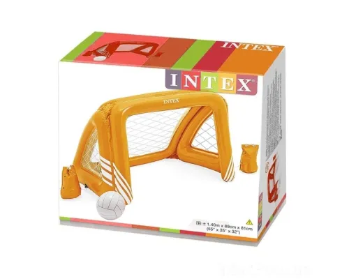 Надувные ворота для футбола Intex 58507, 140 х 89 х 81 см с мячом Надувные ворота для футбола Intex 58507, 140 х 89 х 81 см с мячом