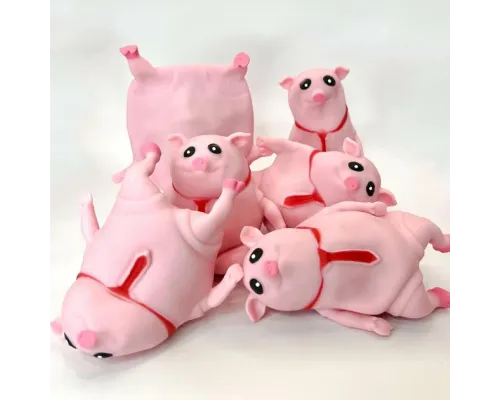 Игрушка антистресс сквиш БОЛЬШОЙ Розовая свинья Pink Pig BIG 50 см