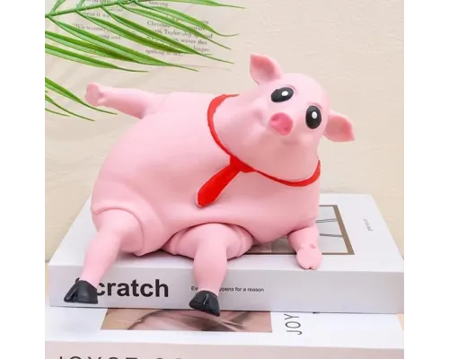 Игрушка антистресс сквиш БОЛЬШОЙ Розовая свинья Pink Pig BIG 50 см