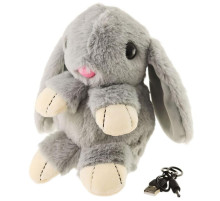 Мягкая игрушка, музыкальный заяц GREY на аккумуляторе Мягкая игрушка, музыкальный заяц GREY на аккумуляторе