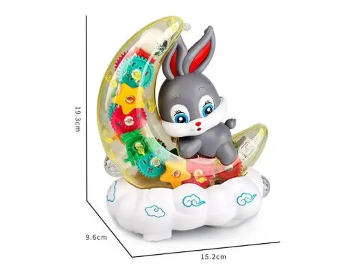 Дитячий музичний нічник Зайчик на Місяці Moon Rabbit Дитяча іграшка з підсвіткою і світловими ефектами Дитячий музичний нічник Зайчик на Місяці Moon Rabbit Дитяча іграшка з підсвіткою і світловими ефектами