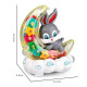 Дитячий музичний нічник Зайчик на Місяці Moon Rabbit Дитяча іграшка з підсвіткою і світловими ефектами