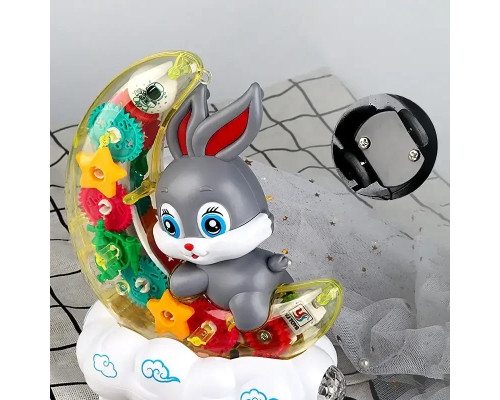 Дитячий музичний нічник Зайчик на Місяці Moon Rabbit Дитяча іграшка з підсвіткою і світловими ефектами Дитячий музичний нічник Зайчик на Місяці Moon Rabbit Дитяча іграшка з підсвіткою і світловими ефектами