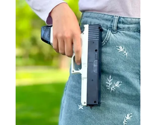 Водяний пістолет електричний акумуляторний Water Gun Glock з 2 обойми для води Blue Водяний пістолет електричний акумуляторний Water Gun Glock з 2 обойми для води Blue