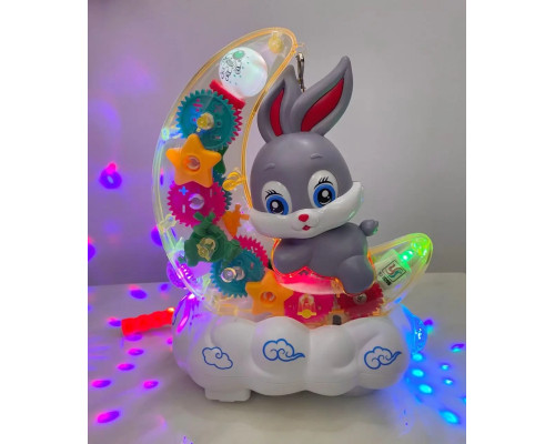 Дитячий музичний нічник Зайчик на Місяці Moon Rabbit Дитяча іграшка з підсвіткою і світловими ефектами Дитячий музичний нічник Зайчик на Місяці Moon Rabbit Дитяча іграшка з підсвіткою і світловими ефектами