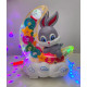 Дитячий музичний нічник Зайчик на Місяці Moon Rabbit Дитяча іграшка з підсвіткою і світловими ефектами