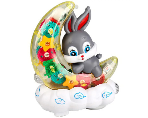 Дитячий музичний нічник Зайчик на Місяці Moon Rabbit Дитяча іграшка з підсвіткою і світловими ефектами Дитячий музичний нічник Зайчик на Місяці Moon Rabbit Дитяча іграшка з підсвіткою і світловими ефектами