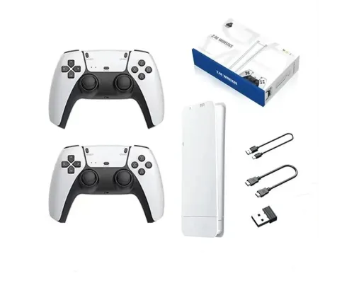 Ігрова мініконсоль HDMI M15 GAME STICK 4K 64 GB 20000 безплатних ігор + два бездротові контролери біла PS1 Ігрова мініконсоль HDMI M15 GAME STICK 4K 64 GB 20000 безплатних ігор + два бездротові контролери біла PS1