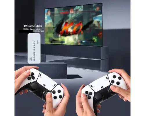 Ігрова мініконсоль HDMI M15 GAME STICK 4K 64 GB 20000 безплатних ігор + два бездротові контролери біла PS1 Ігрова мініконсоль HDMI M15 GAME STICK 4K 64 GB 20000 безплатних ігор + два бездротові контролери біла PS1