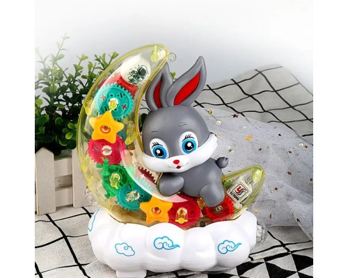 Дитячий музичний нічник Зайчик на Місяці Moon Rabbit Дитяча іграшка з підсвіткою і світловими ефектами Дитячий музичний нічник Зайчик на Місяці Moon Rabbit Дитяча іграшка з підсвіткою і світловими ефектами