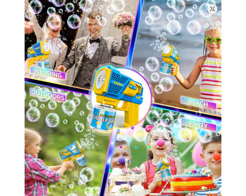 Игрушечный пистолет Бластер генератор мыльных пузырей Bubble Gun P162