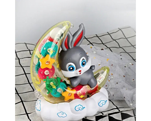 Дитячий музичний нічник Зайчик на Місяці Moon Rabbit Дитяча іграшка з підсвіткою і світловими ефектами Дитячий музичний нічник Зайчик на Місяці Moon Rabbit Дитяча іграшка з підсвіткою і світловими ефектами
