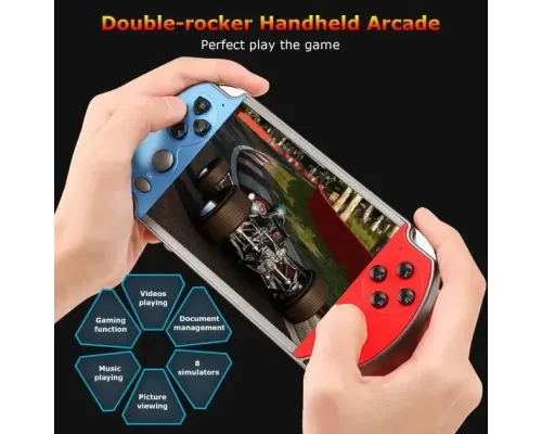 Ігрова приставка портативна PSP X7, екран 5.1, вбудовані ігри, 8 Гб пам'яті Ігрова приставка портативна PSP X7, екран 5.1, вбудовані ігри, 8 Гб пам'яті