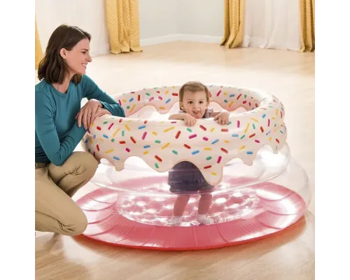Надувной игровой центр манеж Intex Пончик 48476 127 x 61 см PK Надувной игровой центр манеж Intex Пончик 48476 127 x 61 см PK