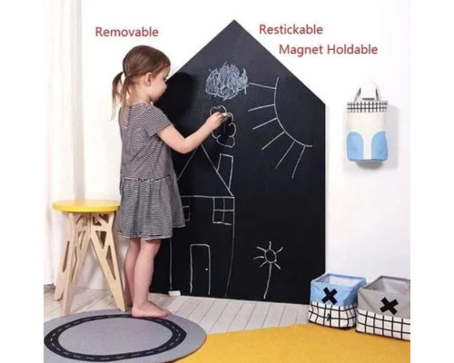 Самоклеющаяся пленка для рисования мелом Black Board Sticker 45х200 см Самоклеющаяся пленка для рисования мелом Black Board Sticker 45х200 см