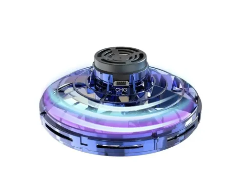 Летающий спиннер левитирующий диск UFO бумеранг светящийся с LED подсветкой Синий GS-7495 Летающий спиннер левитирующий диск UFO бумеранг светящийся с LED подсветкой Синий GS-7495