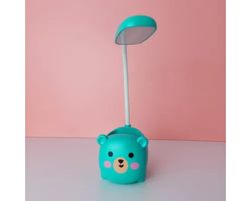 Лампа настольная с органайзером Quite Light Bear синий аккумуляторная Лампа настольная с органайзером Quite Light Bear синий аккумуляторная