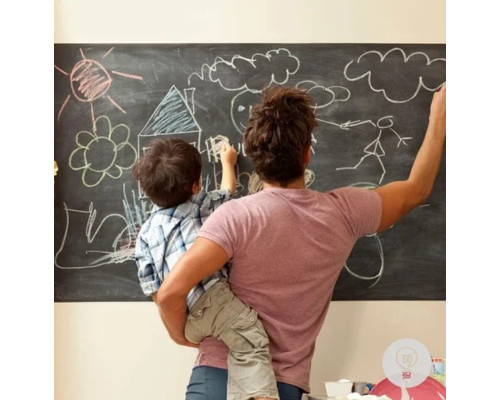 Самоклеющаяся пленка для рисования мелом Black Board Sticker 45х200 см Самоклеющаяся пленка для рисования мелом Black Board Sticker 45х200 см