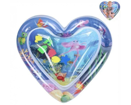 Коврик развивающий AirPro Сердце водяное детский надувной BABY SLAPPED PAD 63x63x8 cm Коврик развивающий AirPro Сердце водяное детский надувной BABY SLAPPED PAD 63x63x8 cm
