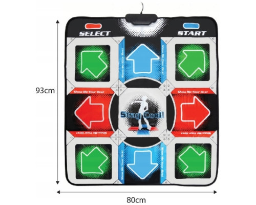 Танцювальний килимок usb для ПК комп'ютера PC Dance mat Dance Pad покращений з CD Танцювальний килимок usb для ПК комп'ютера PC Dance mat Dance Pad покращений з CD