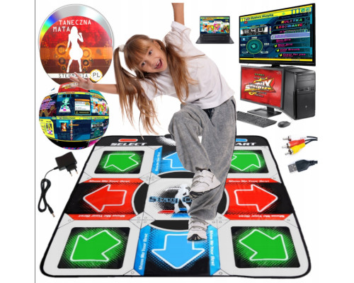 Танцювальний килимок usb для ПК комп'ютера PC Dance mat Dance Pad покращений з CD Танцювальний килимок usb для ПК комп'ютера PC Dance mat Dance Pad покращений з CD