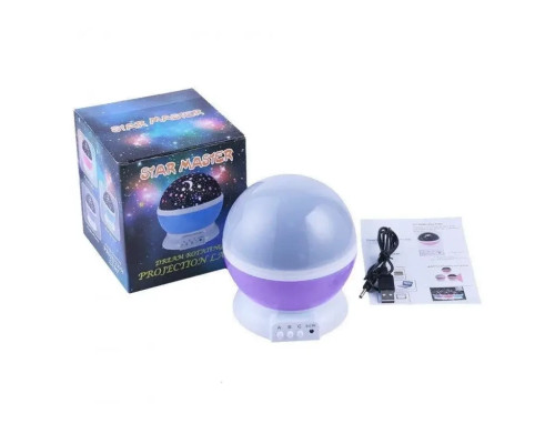 Нічник-проєктор зоряне небо Star Master Dream QDP01 Фіолетовий, синій, рожевий