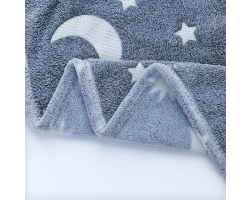 Светящийся теплый и нежный плед для детей и подростков 100x150 Magic Blanket Серый Светящийся теплый и нежный плед для детей и подростков 100x150 Magic Blanket Серый