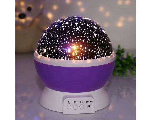Нічник-проєктор зоряне небо Star Master Dream QDP01 Фіолетовий, синій, рожевий