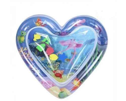 Коврик развивающий AirPro Сердце водяное детский надувной BABY SLAPPED PAD 63x63x8 cm Коврик развивающий AirPro Сердце водяное детский надувной BABY SLAPPED PAD 63x63x8 cm