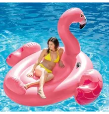 Надувной развивающий игровой водный плотик Фламинго 57288 Intex большой плот