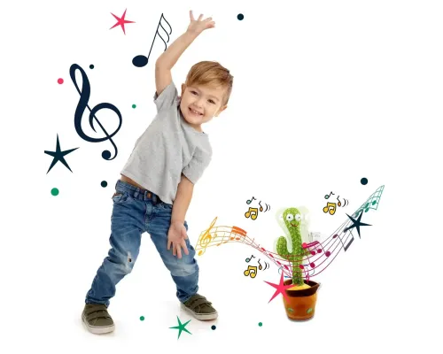 Інтерактивний плюшевий кактус, що танцює, МЕКСИКАНЦЕ Dancing Повторюшка, що співає кактус з підсвіткою Інтерактивний плюшевий кактус, що танцює, МЕКСИКАНЦЕ Dancing Повторюшка, що співає кактус з підсвіткою